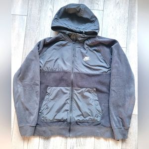 Men's Nike black, full-zip hooded sweatshirt, size XL